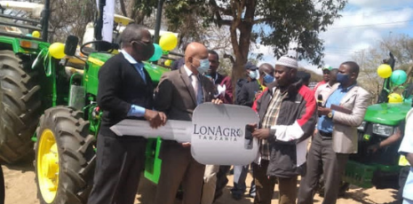 LonAgro Tanzania Kiteto District Touchpoint & John Deere Tractor Handover